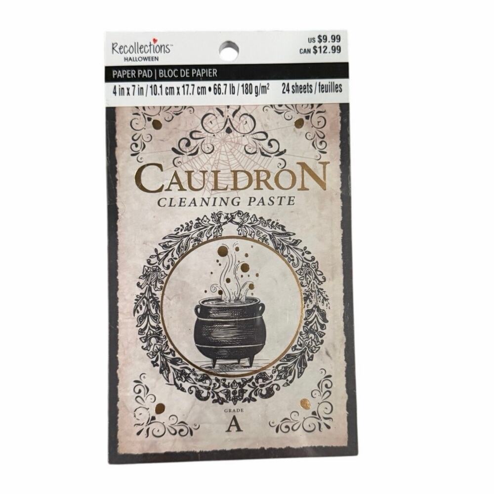 Michaels Recollections Halloween Witchy Cauldron Paper Pad Scrapbooking Crafts